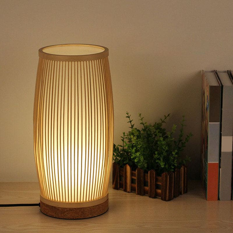 Natural Bamboo Modern Table Light