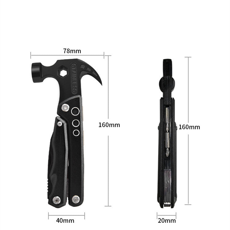 Handy Pliers With Built-In Hammer Tool