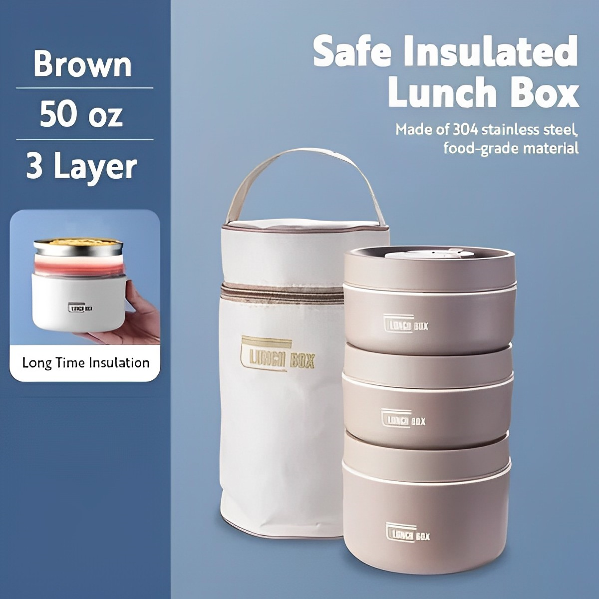 Heat Retaining Food Container Box