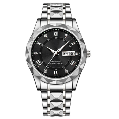 Waterproof Stainless Steel Quartz Men's Sports Watch