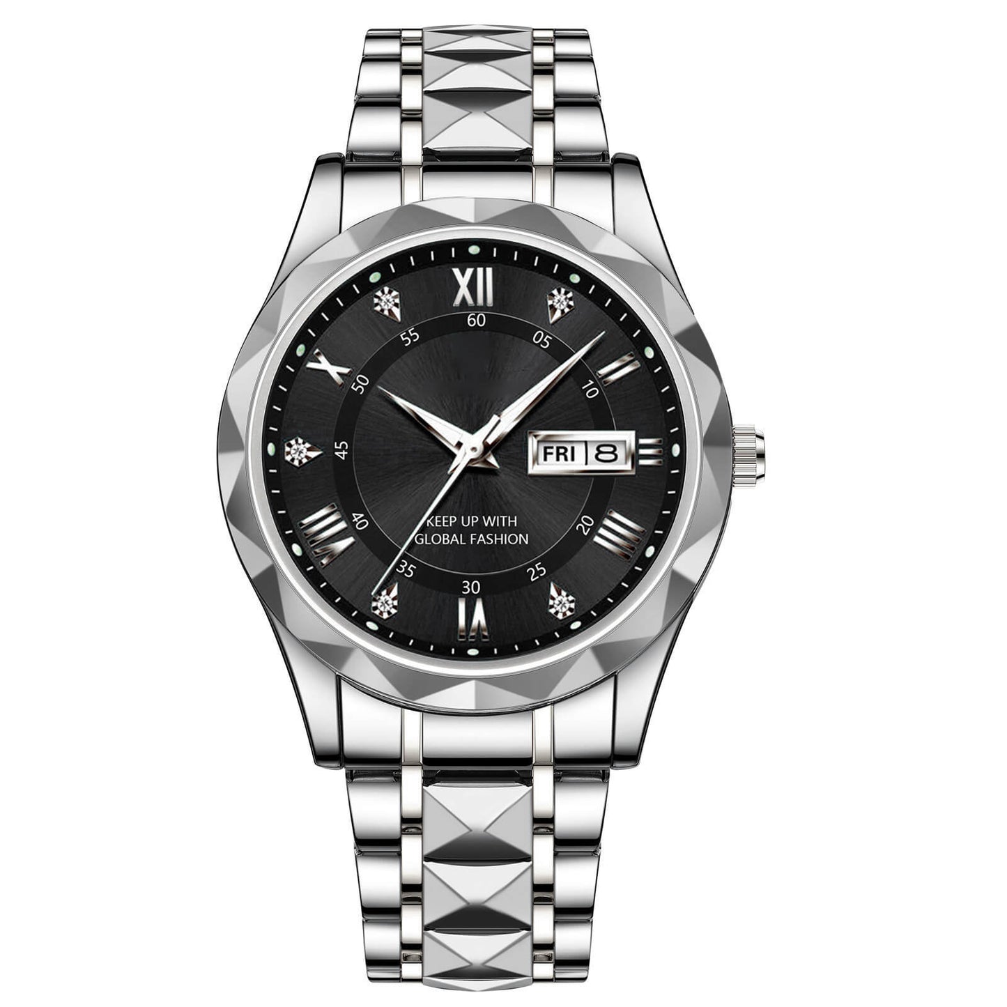 Waterproof Stainless Steel Quartz Men's Sports Watch
