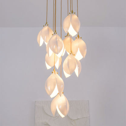Unique Floral Drop Pendant Light