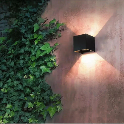 Sleek Black Metal Wall Lamp
