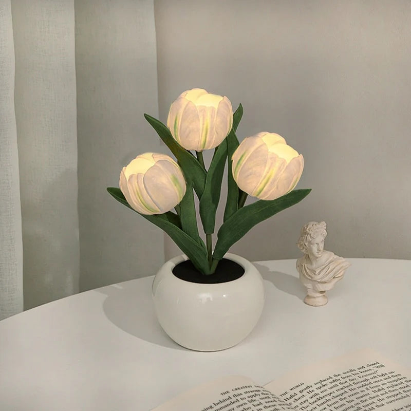 Slim Modern Flower Table Light