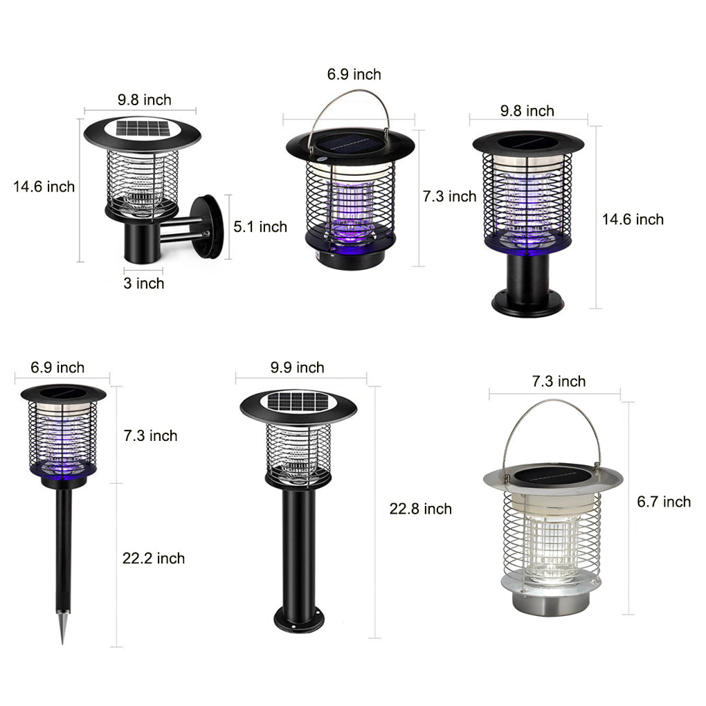 Outdoor Solar Powered Mosquito Killer Lamp