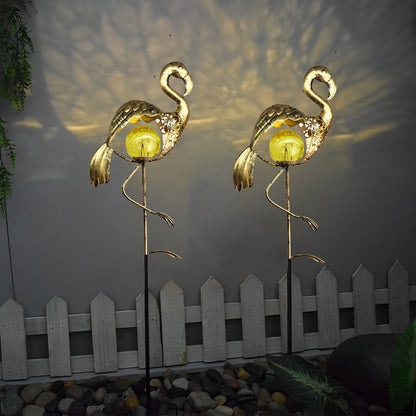Colorful Outdoor Solar Powered Glass Garden Lights