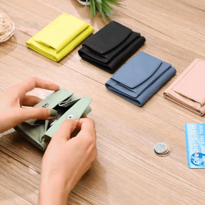 Slim Leather RFID Blocking Wallet