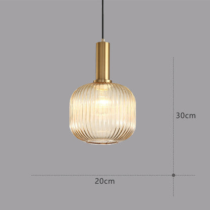 Classic Colorful Glass Pendant Light Fixture