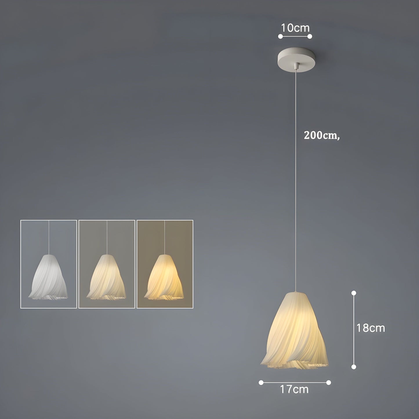 Beautiful 3D Printed Floral Pendant Lamp