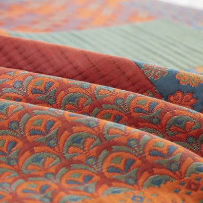 Soft Cotton Bed Quilt - Lightweight King Queen Coverlet