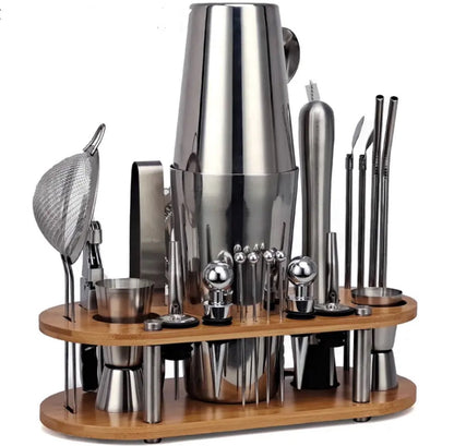 Premium 23-Piece Home Bar Cocktail Set