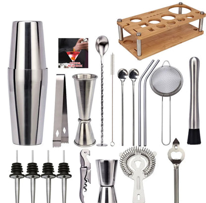 Premium 23-Piece Home Bar Cocktail Set
