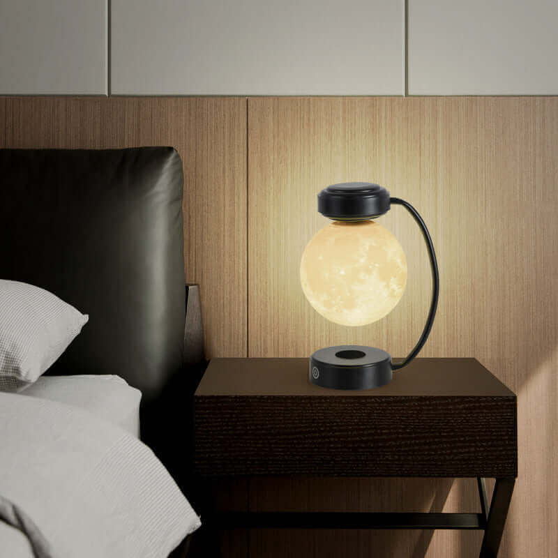 Floating LED Moon Lamp Wireless Rotating Globe Nightlight