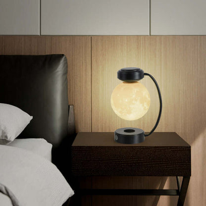 Floating LED Moon Lamp Wireless Rotating Globe Nightlight