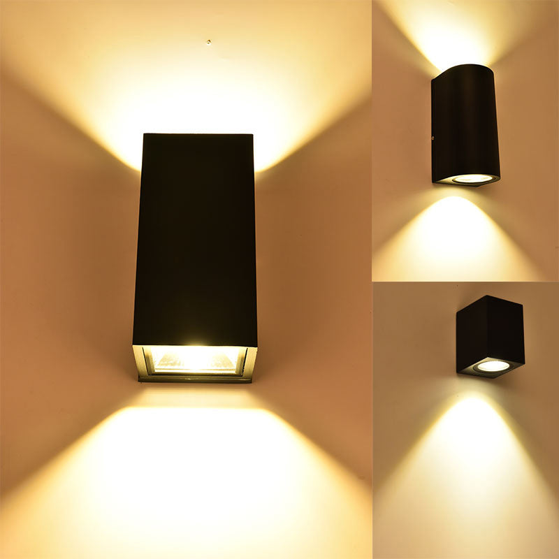 Sleek Black Outdoor LED Wall Sconce