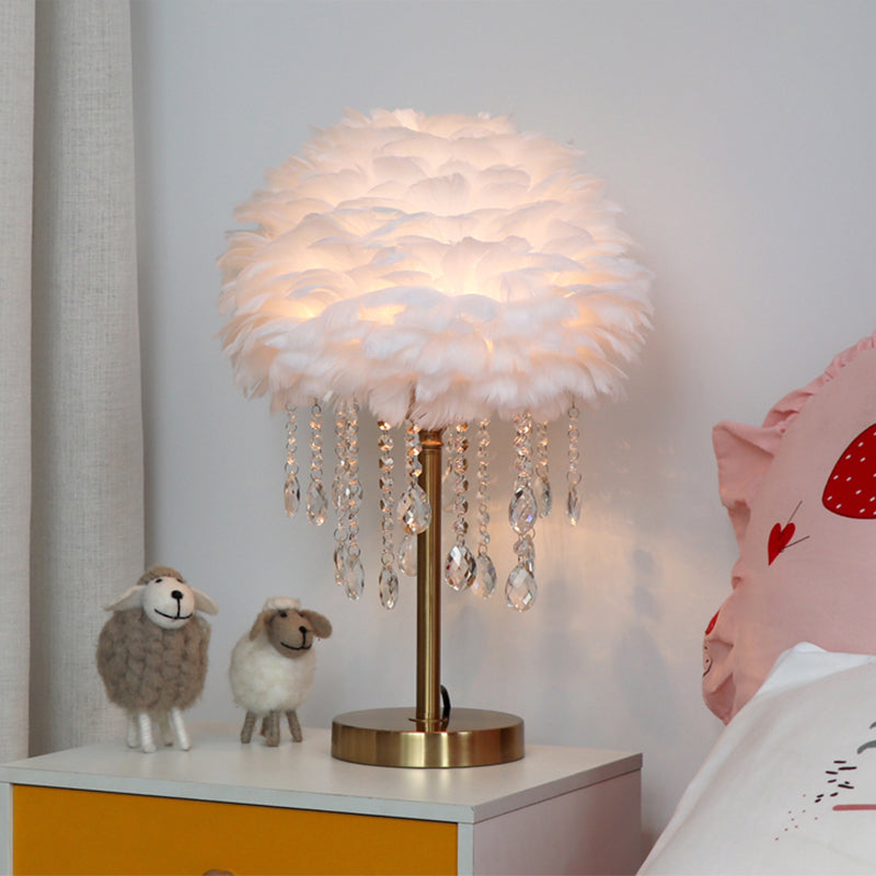 Elegant Crystal Bedside Table Lamp - Cofik