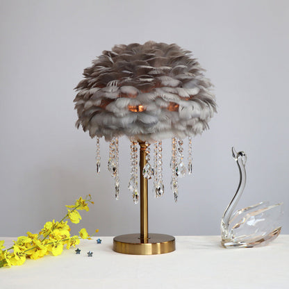 Elegant Crystal Bedside Table Lamp