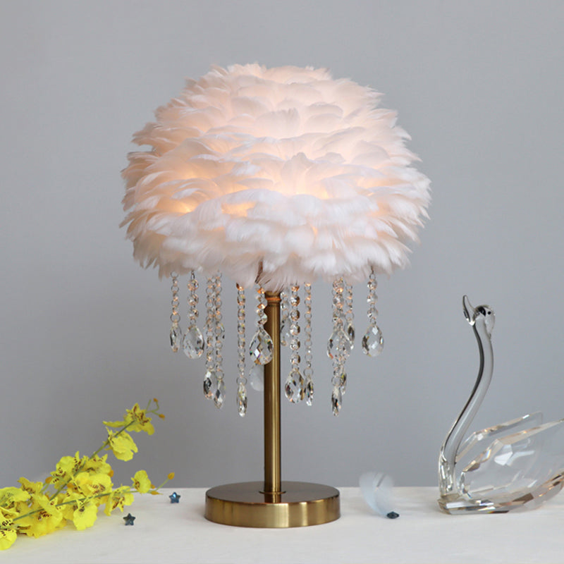Elegant Crystal Bedside Table Lamp