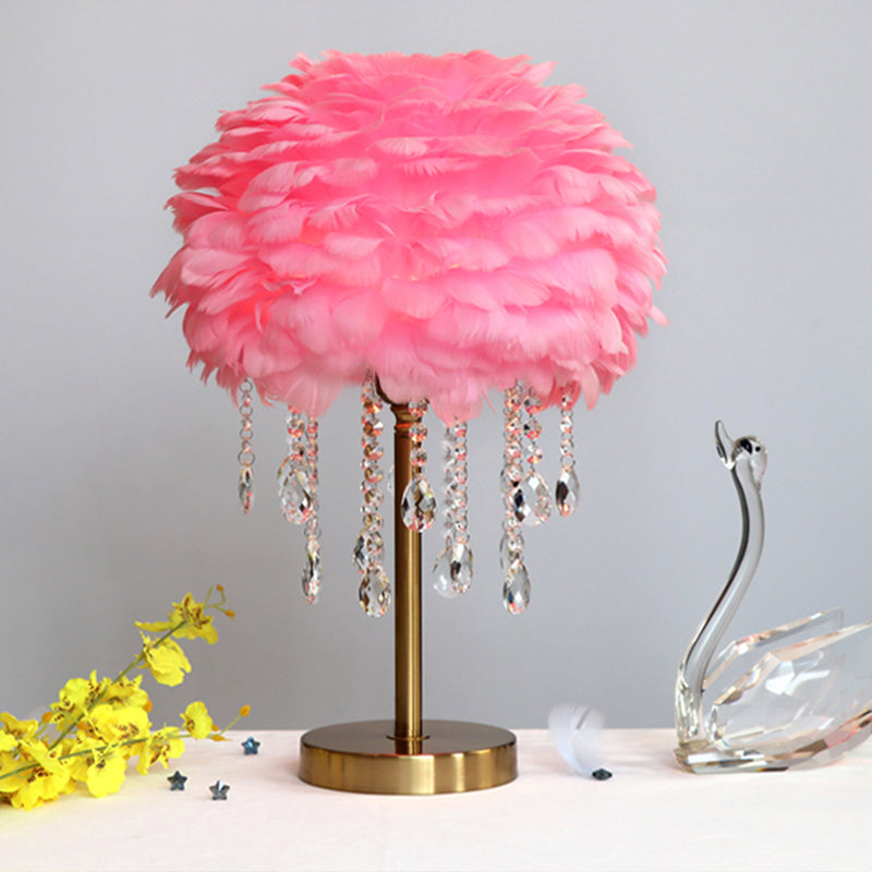 Elegant Crystal Bedside Table Lamp