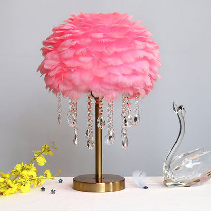 Elegant Crystal Bedside Table Lamp