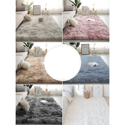 Soft Plush Indoor Area Rug Multicolor Stain Resistant Carpet