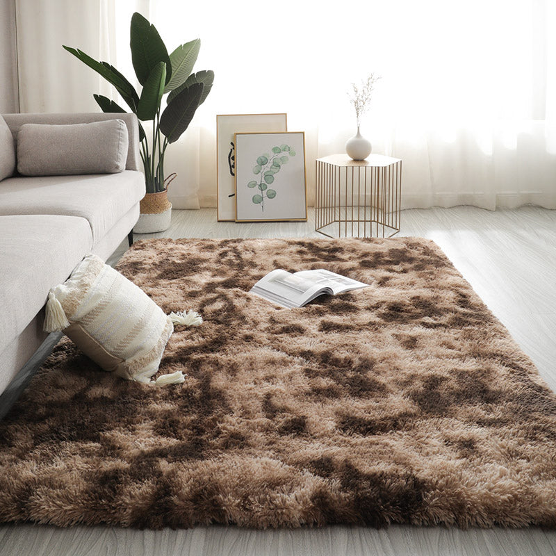 Soft Plush Indoor Area Rug Multicolor Stain Resistant Carpet