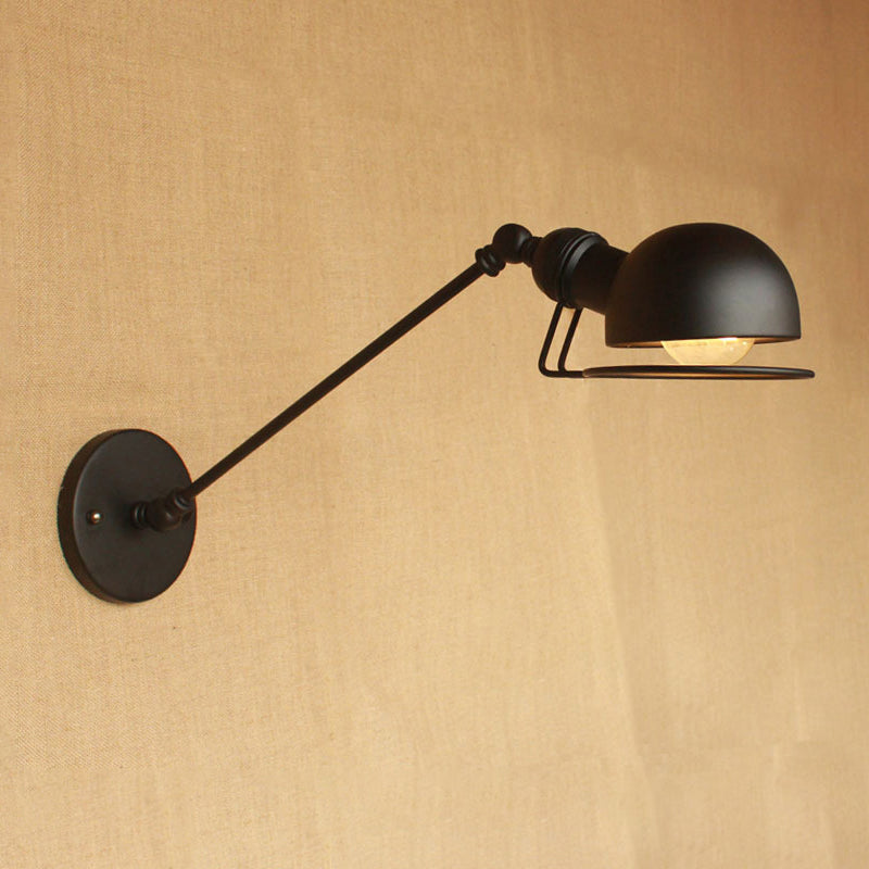 Rustic Metal Wall Light with Adjustable Arm - Cofik