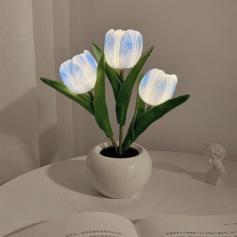 Slim Modern Flower Table Light