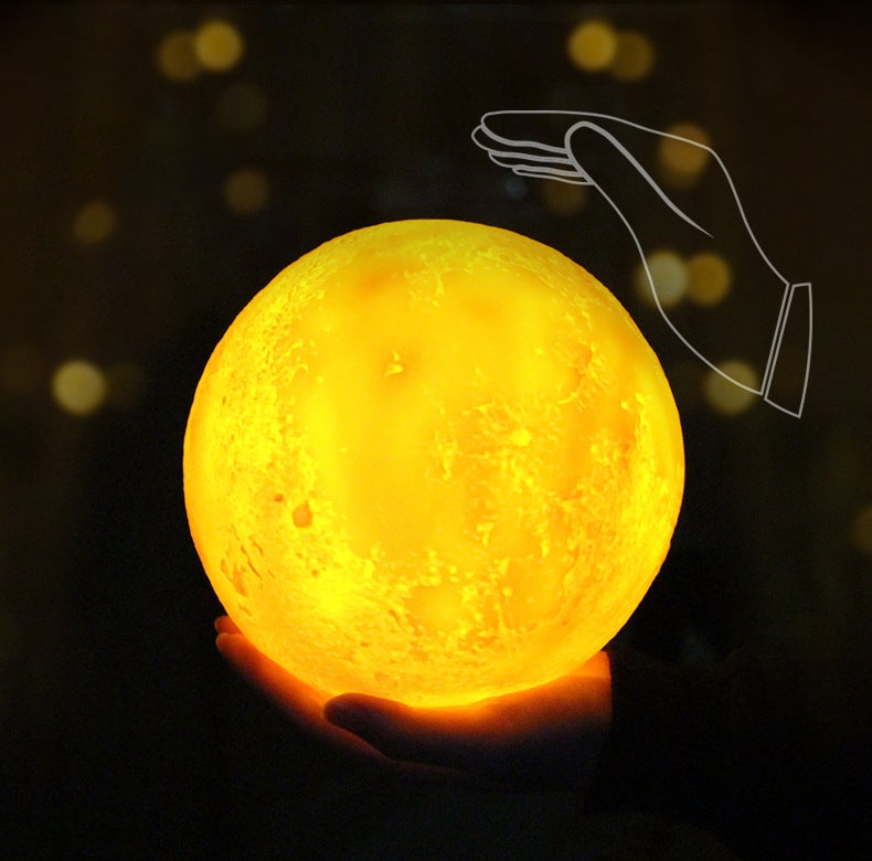 Compact Portable 3D Moon LED Desk Lamp
