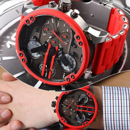 Modern Stainless Steel Quartz Chrono Watch
