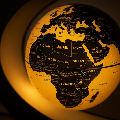 Glowing LED Floating Globe Lamp with Magnetic Base