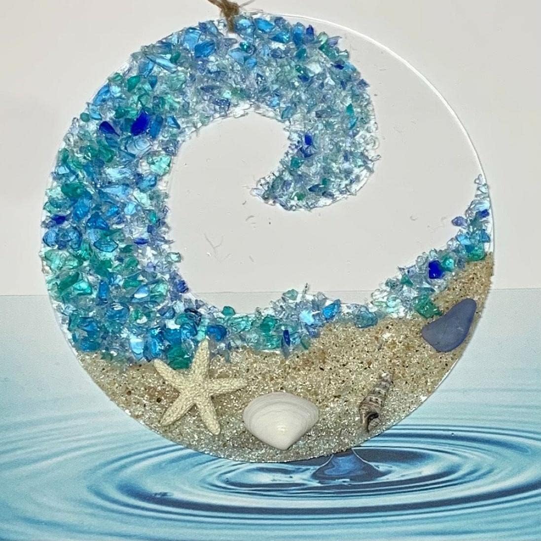 Colorful Glass Wave Coast Decoration - Cofik