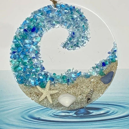 Colorful Glass Wave Coast Decoration - Cofik