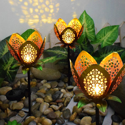 Colorful Outdoor Solar Powered Glass Garden Lights