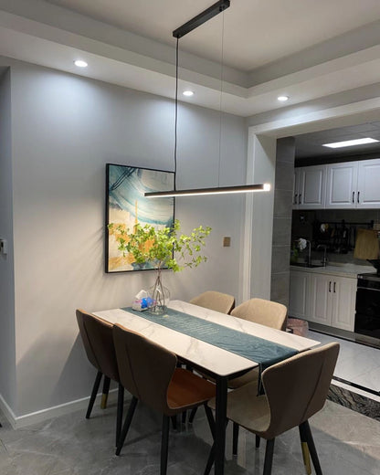 Sleek Metal Kitchen Island LED Pendant Light