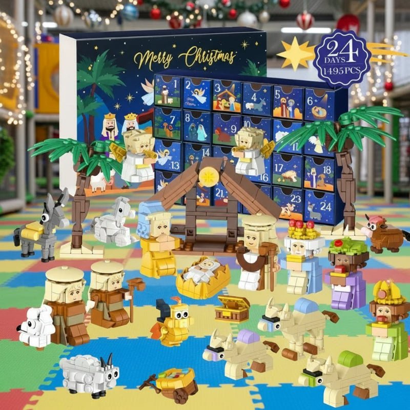 24-Block Nativity Advent Calendar Building Set