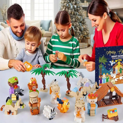 24-Block Nativity Advent Calendar Building Set