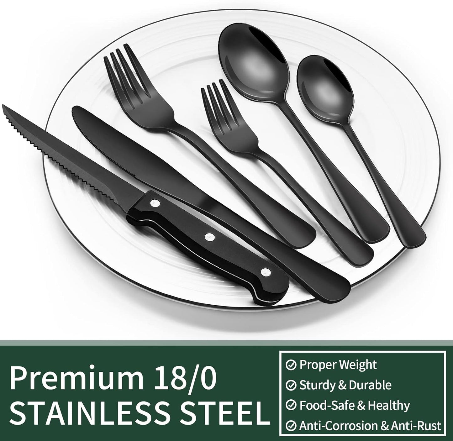 Premium 24-Piece Stainless Steel Cutlery Set