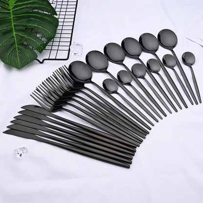 Premium 24-Piece Stainless Steel Cutlery Set