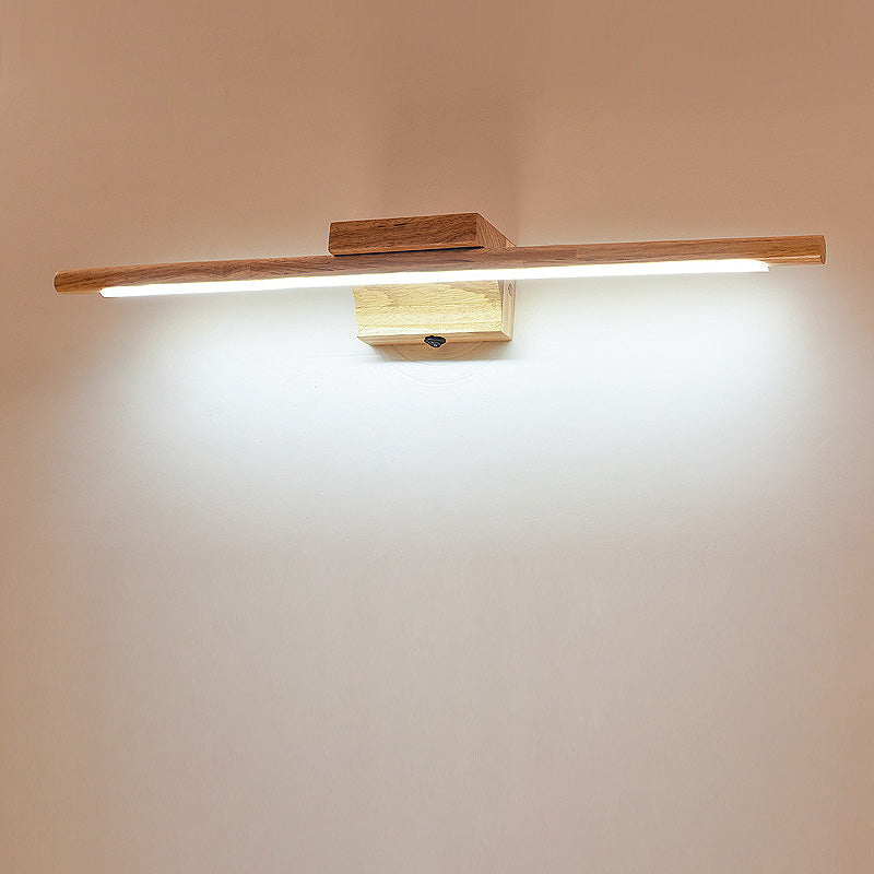 Elegant Wooden Wall Mount Lamp with Warm White LED Light - Cofik