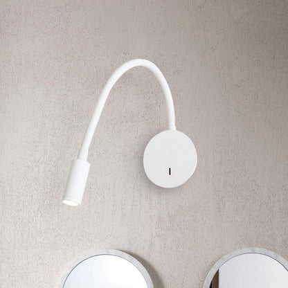 Flexible LED Reading Wall Sconce Lamp in Black and White