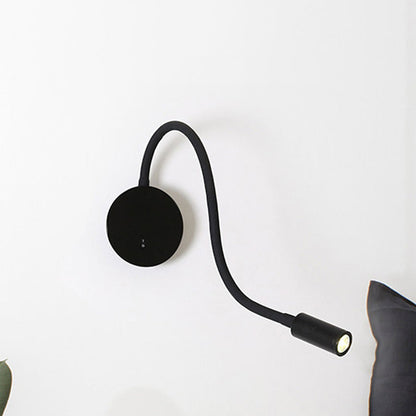 Flexible LED Reading Wall Sconce Lamp in Black and White