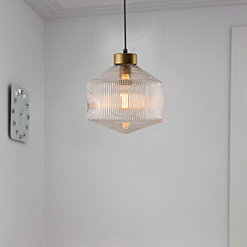 Luxury Glass Drum Pendant Light Fixture