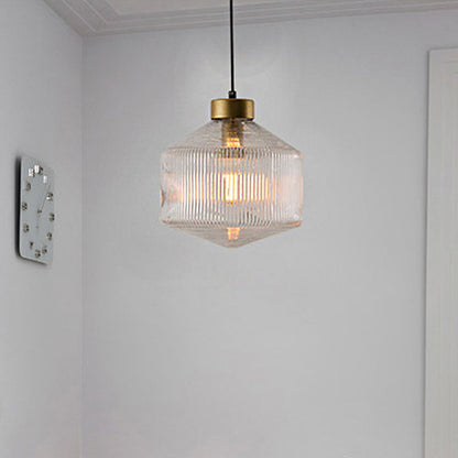 Luxury Glass Drum Pendant Light Fixture