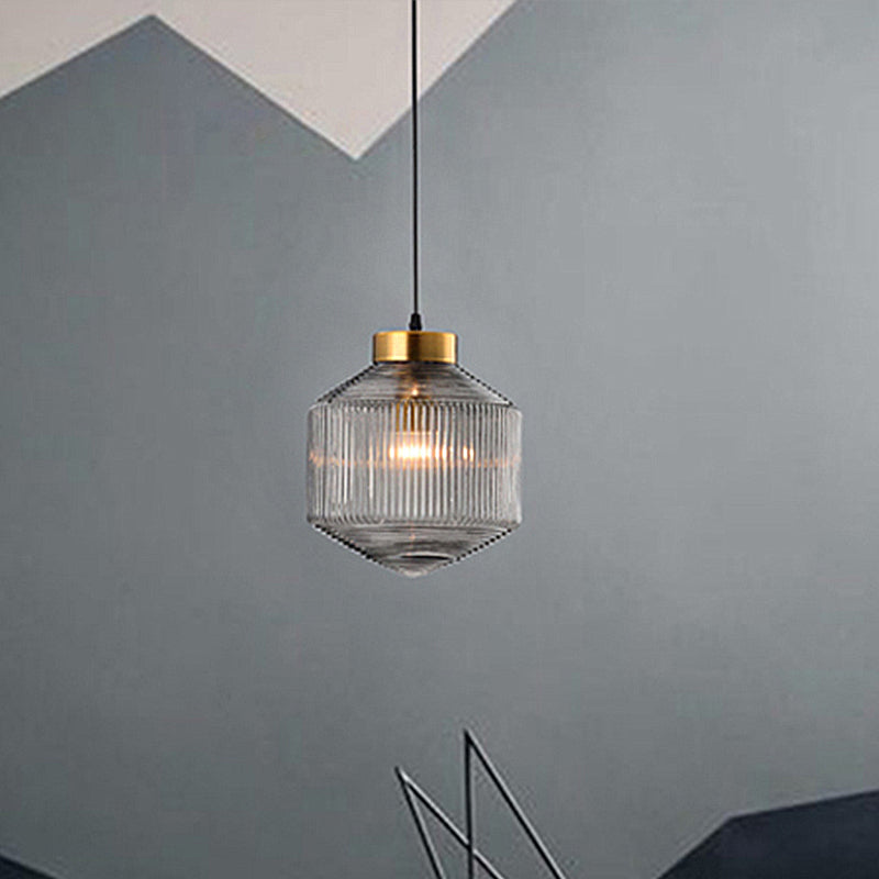 Luxury Glass Drum Pendant Light Fixture