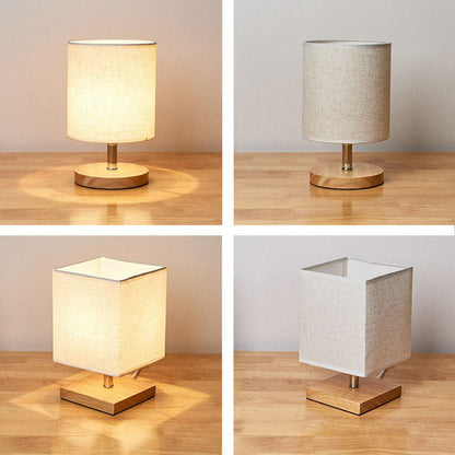 Natural Fabric Simple Desk Lamp