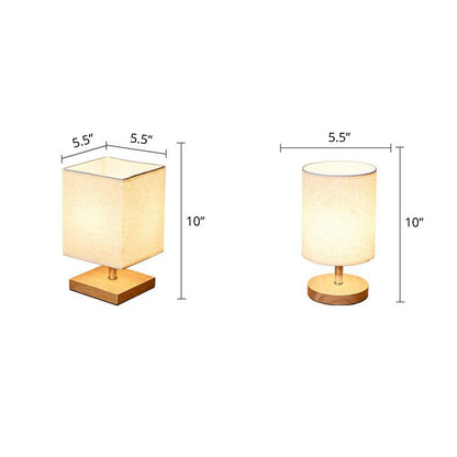 Natural Fabric Simple Desk Lamp