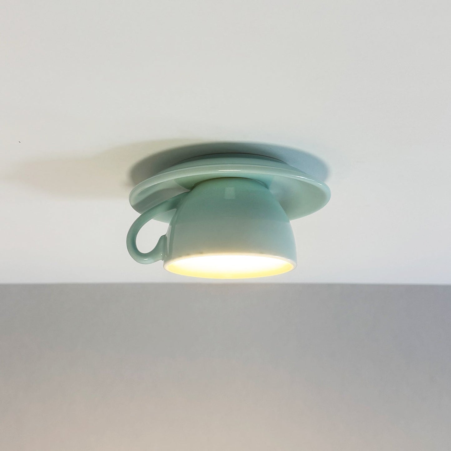 Unique Coffee Cup Shaped LED Ceiling Light Fixture