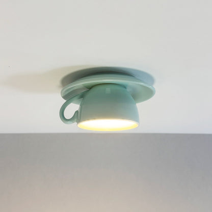 Unique Coffee Cup Shaped LED Ceiling Light Fixture