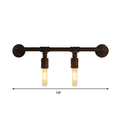 Modern Metal Pipe Wall Lamp 2/4/6 Lights